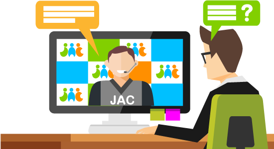 JACとのオンライン個別相談会イメージ