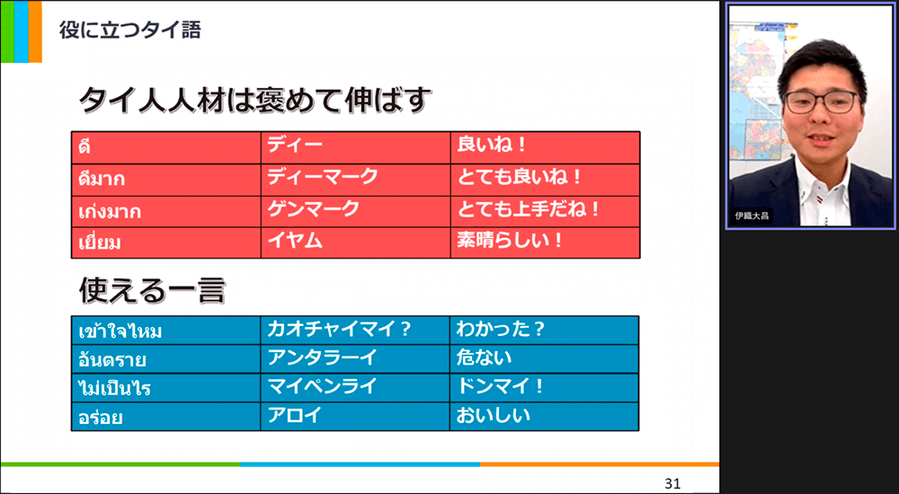 役に立つタイ語